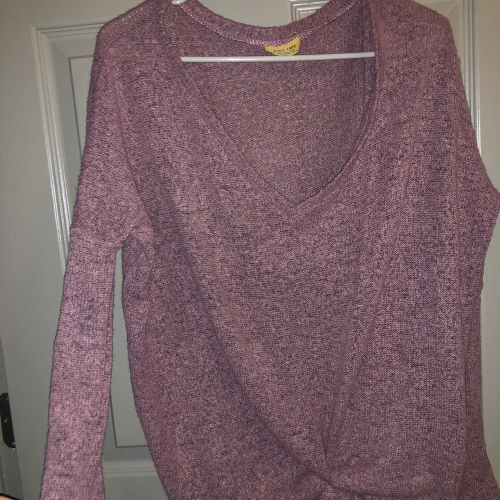 Long sleeve piko sweater